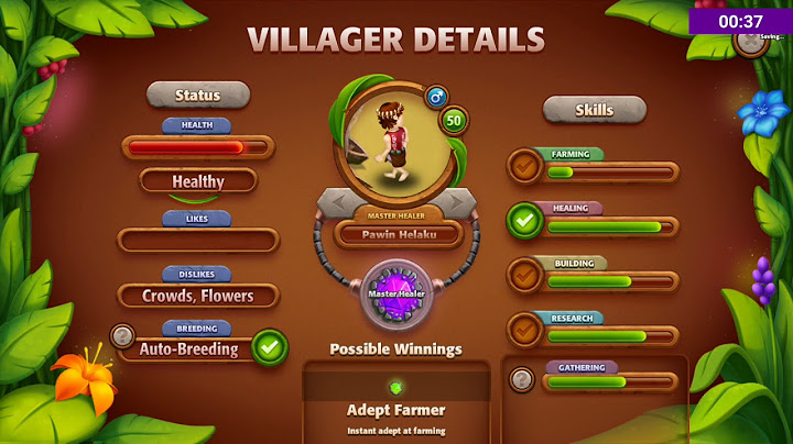 Hướng dẫn cách chơi virtual villagers origins 2 năm 2024