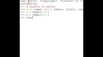 Algebra in Python: import 