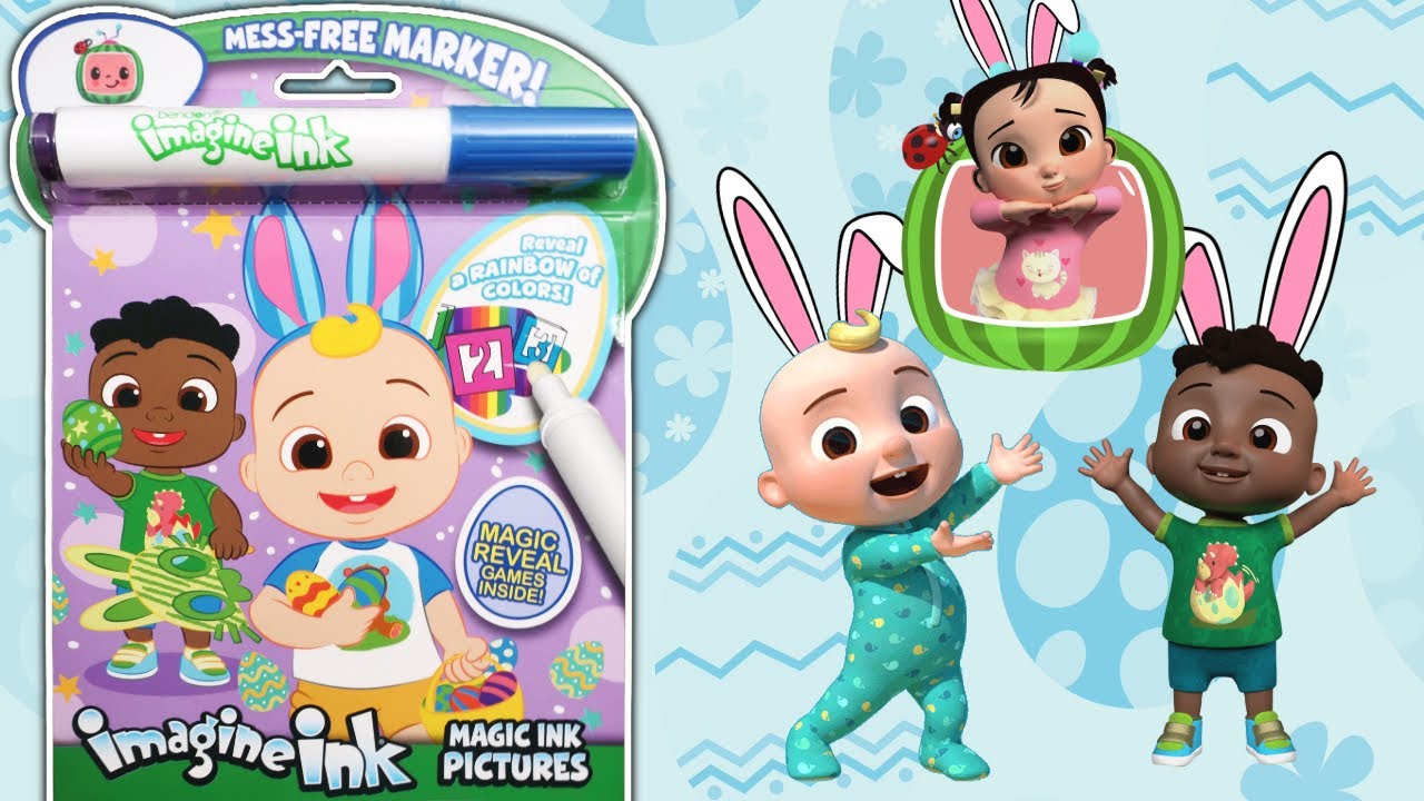 Cocomelon Easter Imagine Ink Coloring & Activity Book | Easter COLORING ...