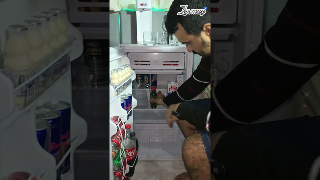 ARSM frigobar midea 93 litros abastecendo