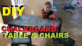 DIY Kids Chalkboard Table Fun Project