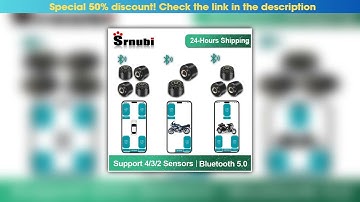 Editor’s Choice Car TPMS Tire Pressure Monitoring System Bluetooth 5.0 Mobile Phone Display Motorcy