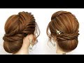 New Bun Hairstyle For Long Hair. Bridal Updo Tutorial