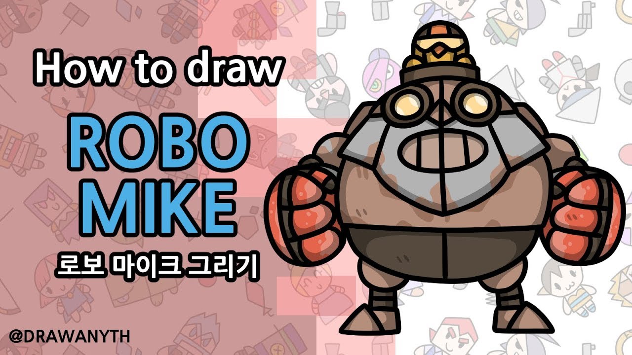 How To Draw Robo Mike Brawl Stars New Skin Youtube Cute766 - brawl stars da colorare dinamike