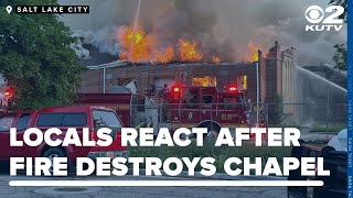 Neighbors mourn loss of historic Wells Ward Chapel destroyed in massive fire