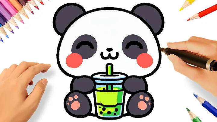 HOW TO DRAW A CUTE KAWAII PANDA EASY 🐼❤️