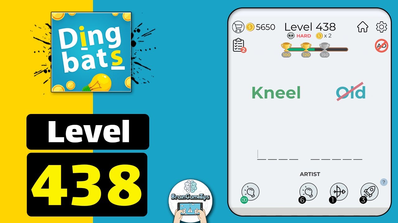 Dingbats - Word Games & Trivia - Level 438 Kneel Old Answer