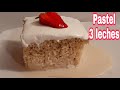 Tradicional PASTEL de 3 LECHES🎂Rico y fácil