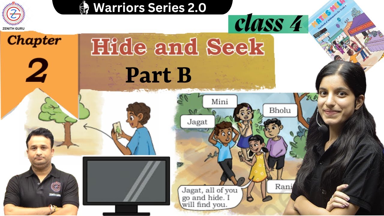 Hide and Seek | NCERT class 4 Maths Ch 2 | Part B | Maths | By Saloni ...