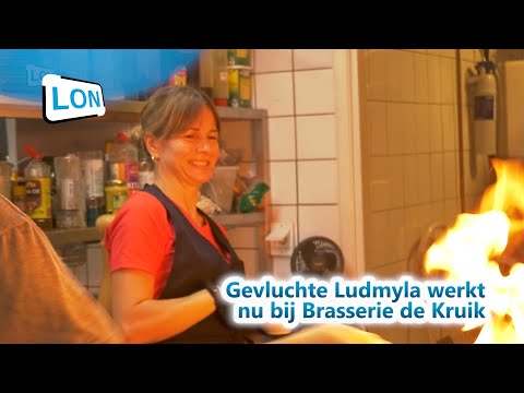 Gevluchte Ludmyla werkt nu bij Brasserie de Kruik