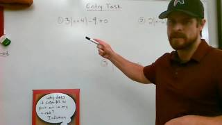 Solving Absolute Value Equations Algebra 2, 1 and No Solutions