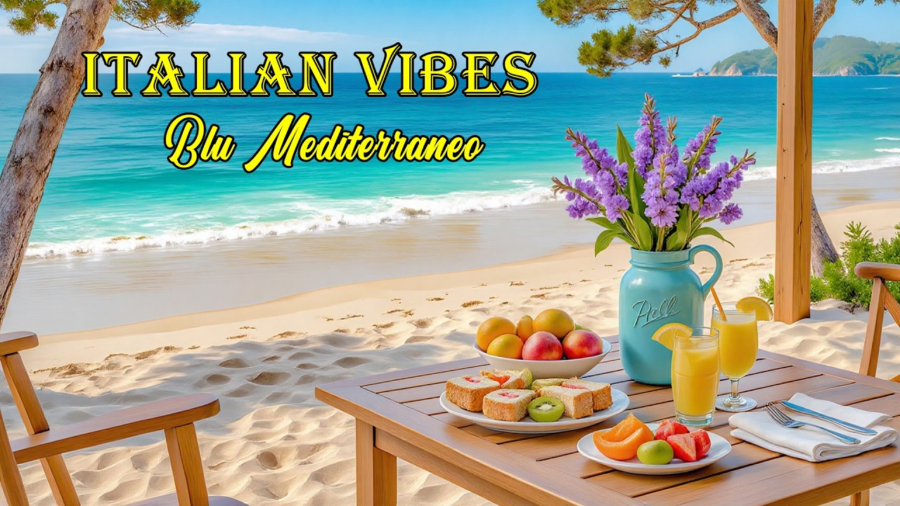 🎶 Italian Vibes & Mediterranean Music 🎶 1+ Hour Scenic Amalfi Coast & Lake Como Relaxation 4K