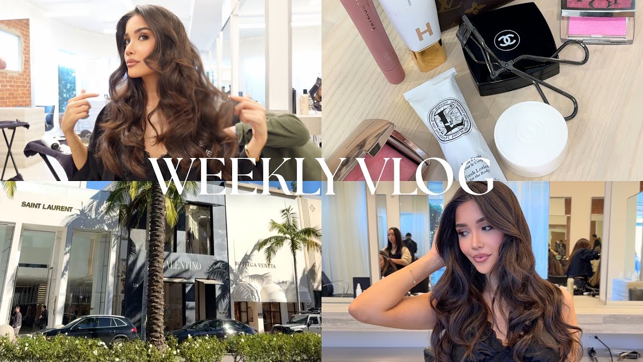 a few days in my life | hair appointment & tutorial, morning routine, & more!