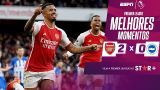 Thumbnail for GABRIEL JESUS MARCA, Arsenal vence o Brighton e abre 5 pontos para o City na Premier League