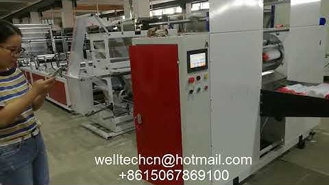 Drawstring Garbage Bag Making Machine PE Polyethylene Roll Garbage Bag Making Machine