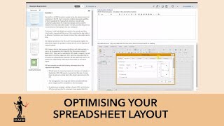 Optimising your spreadsheet layout