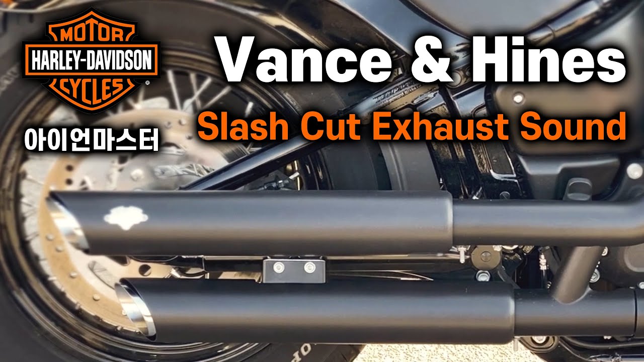 Vance & Hines Slash Cut Exhaust Sound | 2019 Street Bob | Harley Davidson