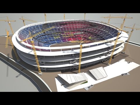 NEW CAMP NOU - Phased construction while continuing to play matches