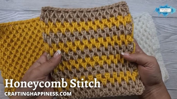 Honeycomb Crochet Stitch Tutorial - Daisy Cottage Designs