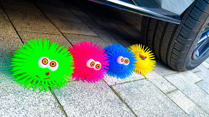 Crushing Crunchy Experiment! Car vs Soft Things! Coca-Cola, Fanta, Mirinda, Mnt Dew Giant Balloons