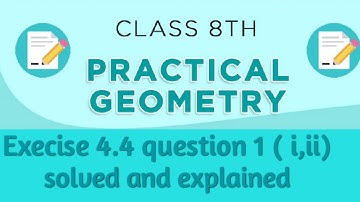 Ex.4.4 Q.1 {all parts} Chapter:4  Practical Geometry | Ncert Maths Class 8 | Cbse.