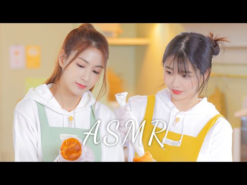 ASMR  카페 준비 브이로그 ㅣ꿀크로핀 만드는 소리  [CAFE OPEN VLOG ASMR]