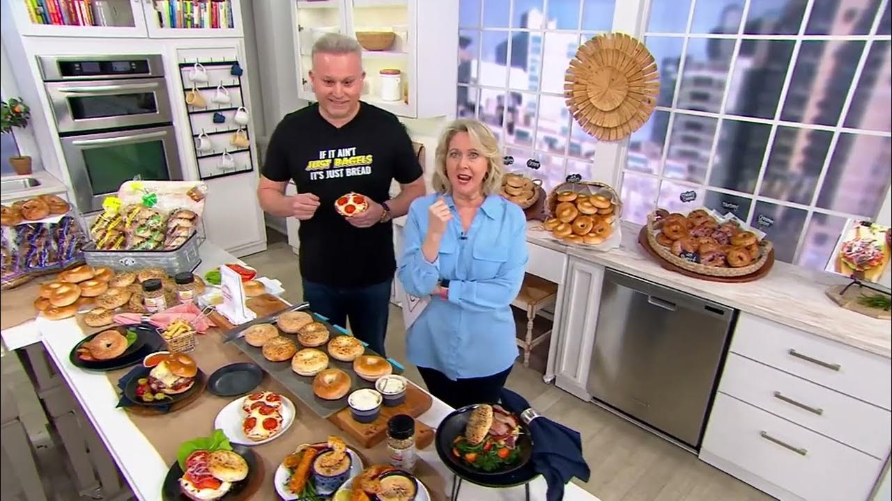 Just Bagels (24) 4 oz. NYC Kettle Boiled Bagel Sampler on QVC YouTube