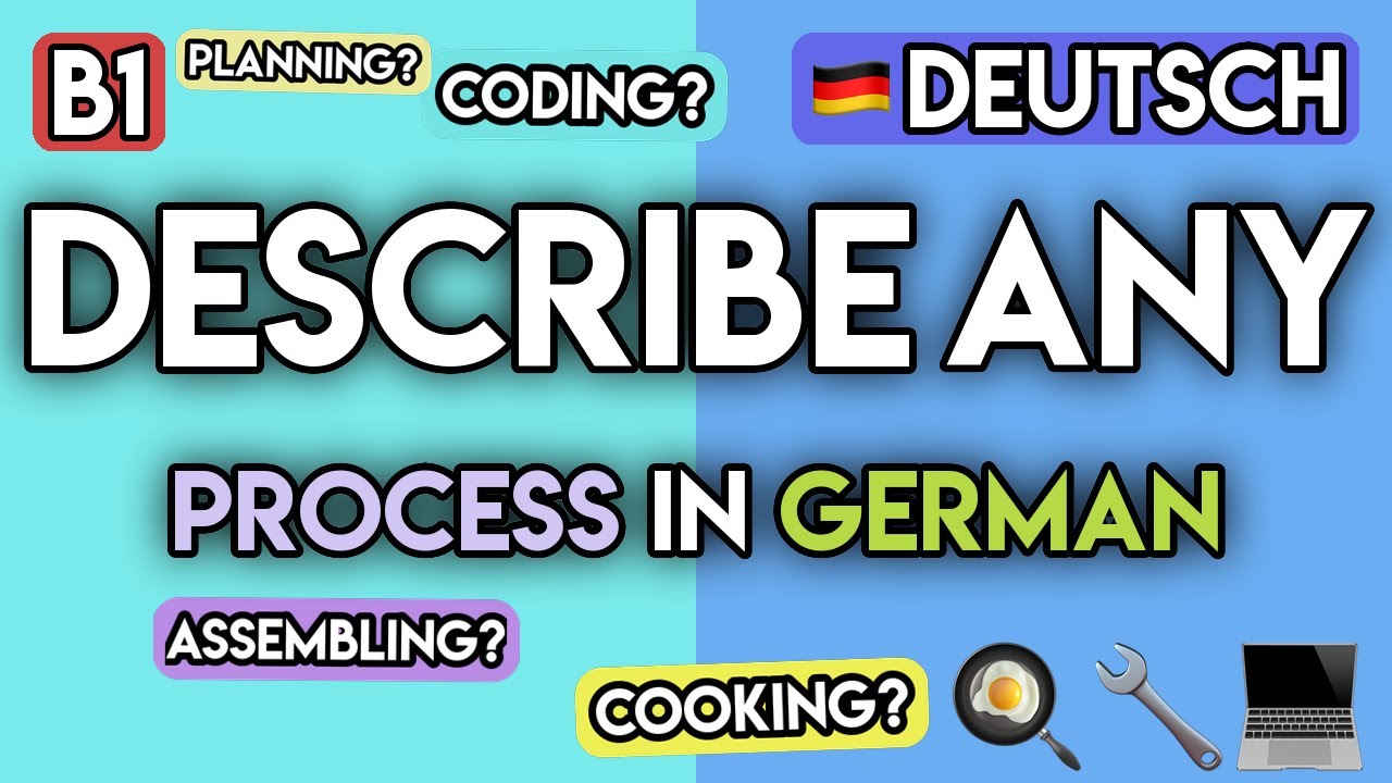 100 German Phrases to Describe ANY Process | German for Intermediate ...