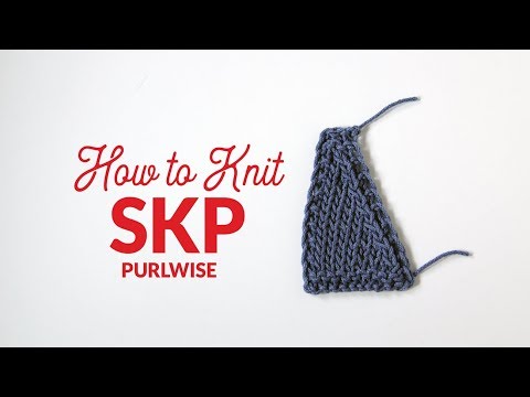 How to Work Slip 1, Knit 1, Pass Slipped Stitch Over (sl1-k1-psso) in Knitting | Hands Occupied