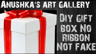 How To Make A Gift Box Easy With Paper Anushkas Art Gallery