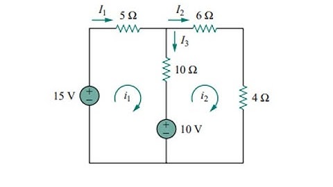 Electrical circuit mesh analysis