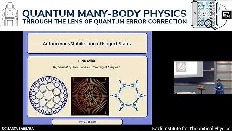 Autonomous Stabilization of Floquet States | Alicia Kollar (JQI)