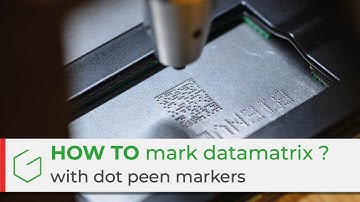Why should you mark datamatrix code with a dot peen marking machine?