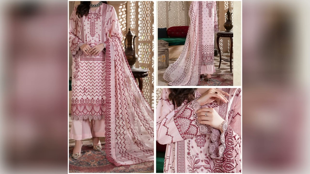 Embroidered Lawn With Shafoon Dupatta