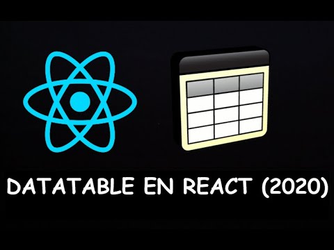 Cómo Usar un DATATABLE en REACT JS ⚛️ (2024) || Tutorial en Español ...