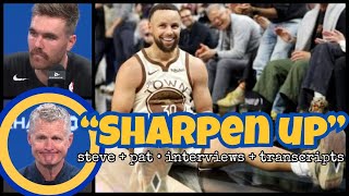 STEVE KERR on Steph Curry "Looked Rusty" + Warriors Turnover Problem Before Play-In + PAT SPENCER