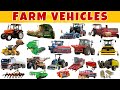 20 Farm Vehicles &amp; Machines 🚜 | Agricultural Vocabulary &amp; Early Learning Video for Toddlers