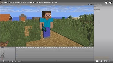 How to make your charater hold items in mine-imator