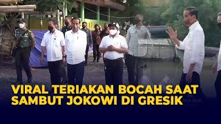 Viral Bocah-bocah Teriak Yo Ndak Tahu Kok Tanya Saya saat Sambut Kunjungan Jokowi ke Gresik