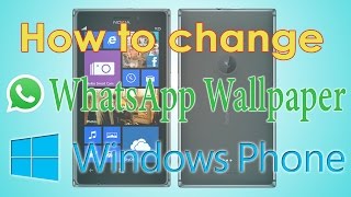 How to Change Whatsapp Wallpaper on Nokia & Microsoft Lumia Windows Phone screenshot 5