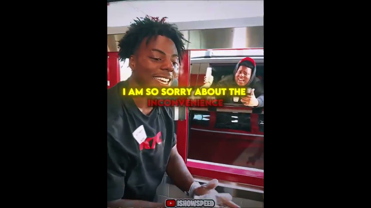 Never Let iShowSpeed Take Your Order At KFC 😭💀 #ishowspeed #shorts