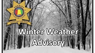 Winter Weather Update #1 Jan 6th 2017