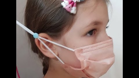 Instruction How to put rubber stoppers on elastic sublimation face mask