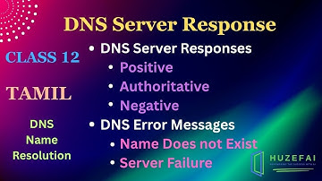 #12  DNS Server Response in Tamil | Huzefa | #windows #windowsserver #dns