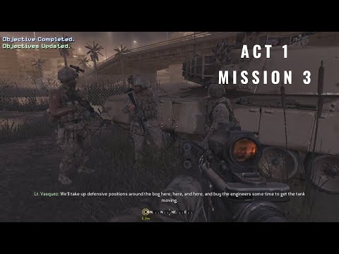 CALL OF DUTY 4 MODERN WARFARE Gameplay Act 1 Mission 3 The Bog 
