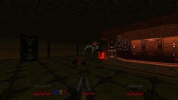 DOOM 64 Baron of Hell Vs Arachnotron!!