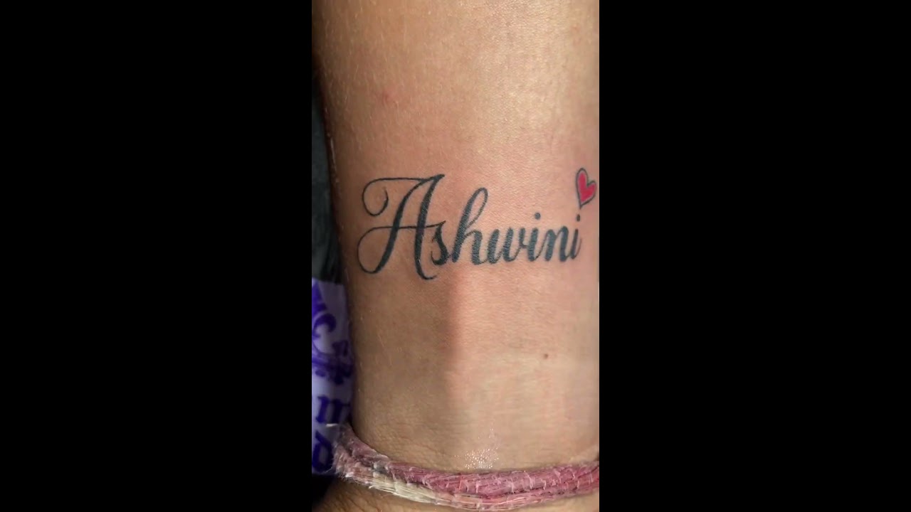 Ashwin Name Tattoo  YouTube