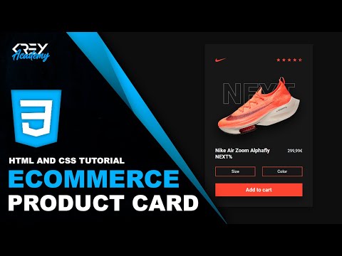 👉 How to create a PRODUCT CARD in HTML and CSS 🔥