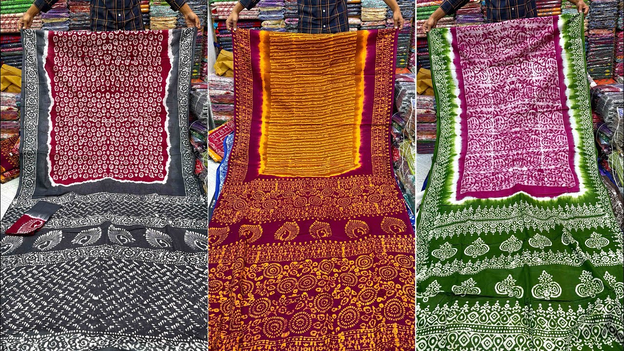 ঈদ/অফিসে পরার সবচেয়ে আরামদায়ক সিল্ক বাটিক শাড়ি | Fancy Silk batik saree collection 2026