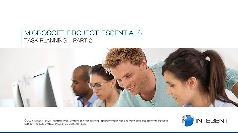 Microsoft Project Training - Module 03b: Task Planning part 2 with Microsoft Project